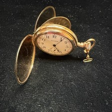 1909 Waltham Grade No. 161 0s Model 1907 7J Pocket Watch Winds Ticks Runs