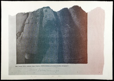 ''Jungfrau-Massiv'' 1970 Multiple Franz EGGENSCHWILER (1930-2000 SUI) handsigniert