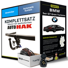 Für BMW 5er GT Gran Turismo F07 Anhängerkupplung abnehmbar +eSatz 7pol 09-14 NEU