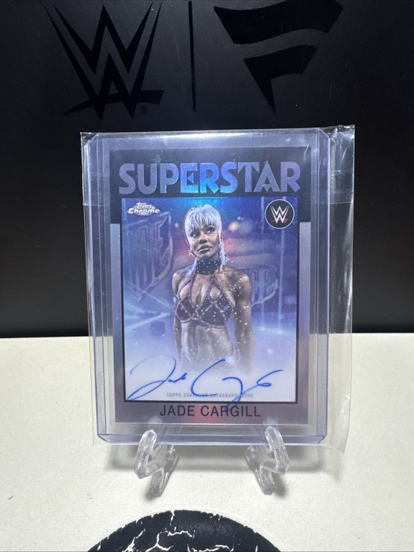 2026 Topps Chrome WWE Jade Cargill 1986 Topps Auto Superstar Refractor