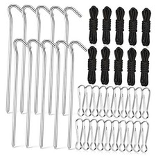 Inflatable Yard Stakes for Inflatables, Metal Tent Stakes Heavy Duty and 5 40