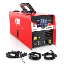 130A Saldatrice a Filo Continuo 2in1 Saldatrice MIG No Gas Digitale Portatile DC