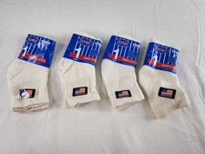 4 Pair Diabetic White Quarter Socks Non Binding Loose Top Fit Size 9-11 NEW