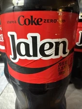 Share a Coke with  Jalen  2025 Personalized Gift Coca~Cola Bottle 20oz Zero