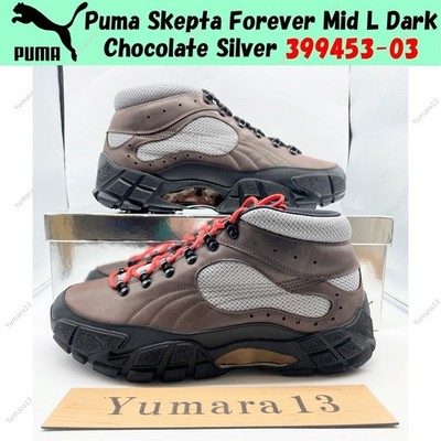 Puma Skepta Forever Mid L Dark Chocolate Silver 399453-03 Men's Size