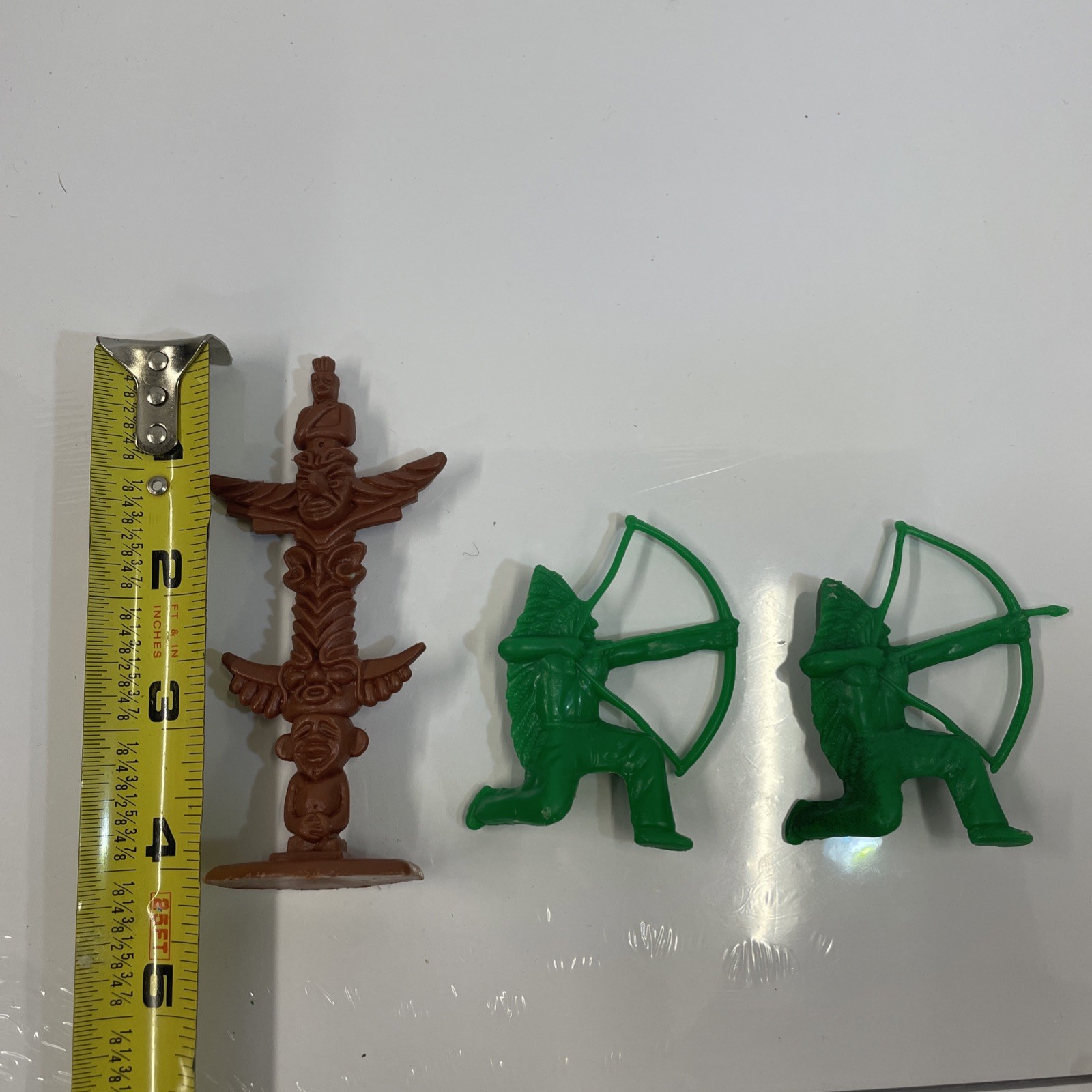 Vintage Marx Tim-Mee Plastic Figures Western Cowboy / N. American  (20 Pc Set)