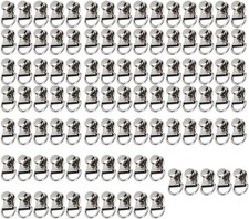 Estink 100 Sets Shoe Boot Lace Hooks, Brass Shoes Safety Buckle Shoes...