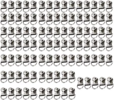 Estink 100 Sets Shoe Boot Lace Hooks, Brass Shoes Safety Buckle Shoes... 