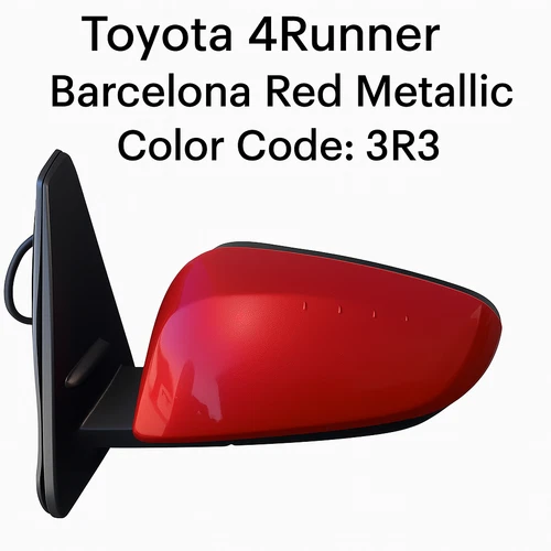 NEW RED mirror fits 2014-2023 Toyota 4Runner Driver Left Side Heated