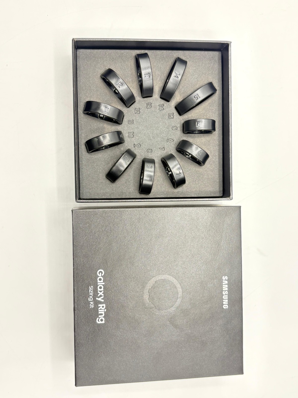 Samsung Galaxy Ring Size Kit, Anello Taglie 5-15 - Titanio Nero Nuovo Sigillato foto 5
