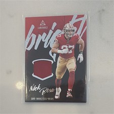 Panini 2020 Luminance - Brilliant Nick Bosa #BB2 49ers Memorabilia Insert