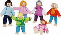 Biegepuppen Moderne Familie,