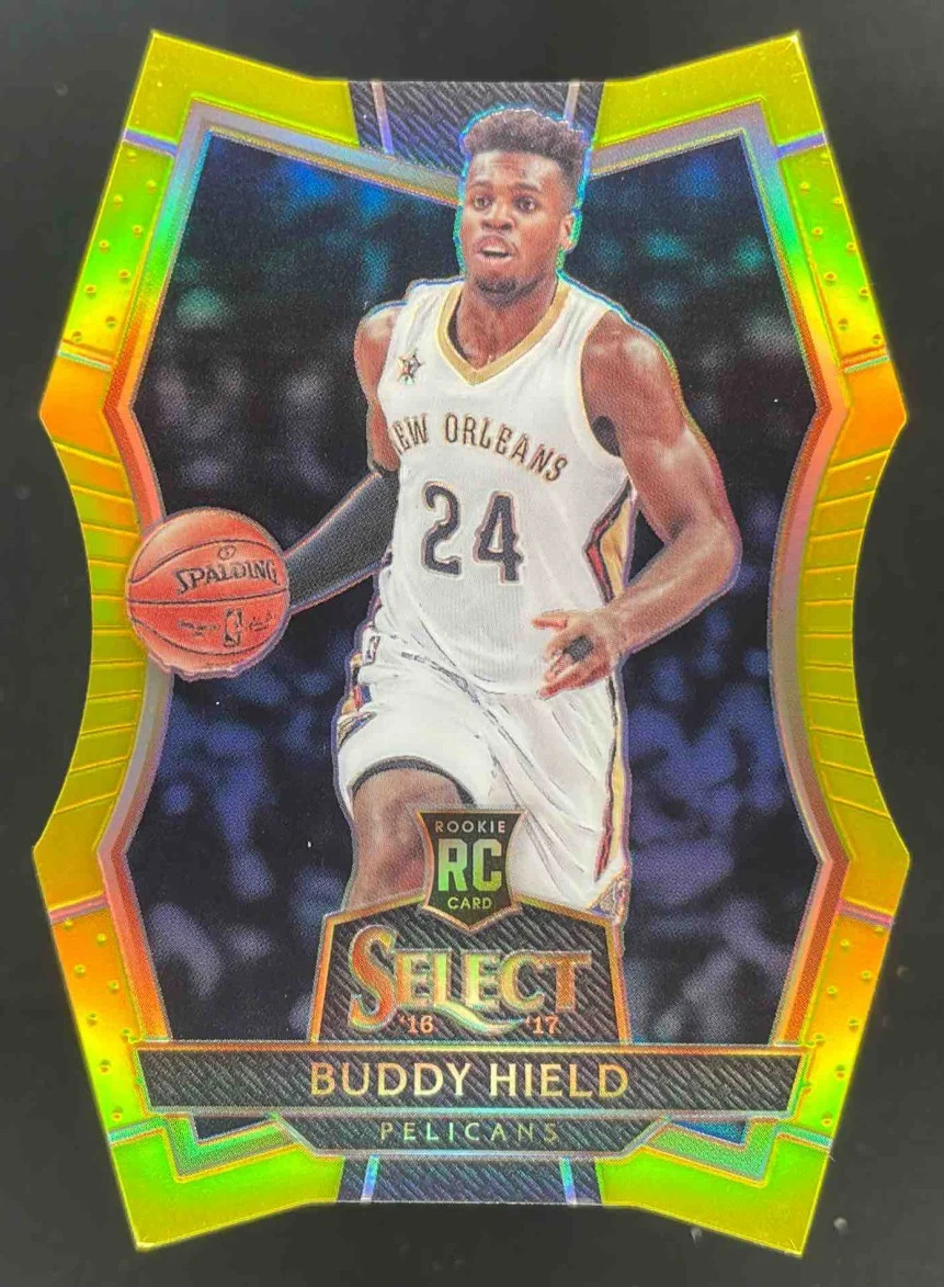 2016-17 Select Neon Yellow Prizms Die Cut #122 Buddy Hield RC Premier Level /75