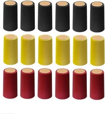 60PCS PVC Heat Shrink Capsules 3 Colors Sealing Wrap Wine Bottles... 
