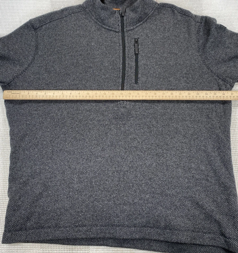 Smartwool Heritage Trail Fleece Half Zip Sweater Wool Blend Dark Gray Men’s XXL - Image 3 of 4