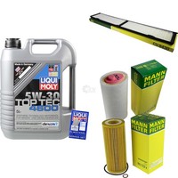 Mann Inspektionspaket 5L Liqui Moly Top Tec 5W-30 FüR BMW 3Er Touring E91 320D