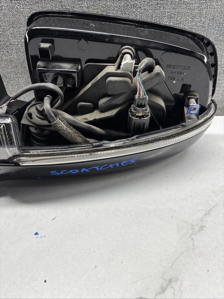 Espejo retrovisor izquierdo de la puerta del lado del conductor Acura MDX 2014-2016 12 cables OEM usado Foto 3 de 4