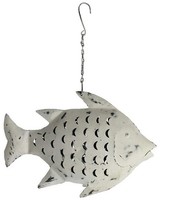Metallfigur Fisch Als Windlicht Zum HäNgen Und Stellen