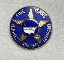 Vintage Hughes Aircraft Company 5-year Service Pin Employee Lapel Pin
