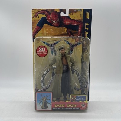 NEW Marvel Doc Ock Spider-Man 2 Movie Figure Tentacle Attack Action Toy Biz #2