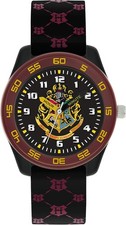 Image of Harry Potter Kids Black Rubber Strap Time Teacher Watch HP9050,Black