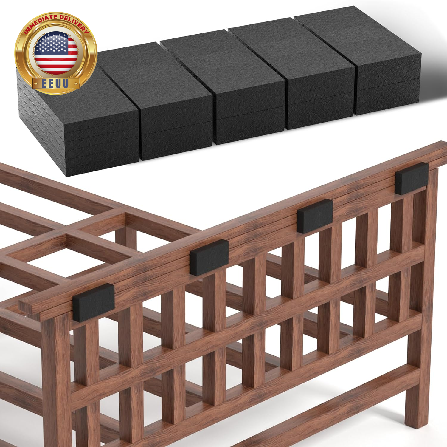 Headboard Stoppers，25Pcs Furniture Pads，10Pcs(0.6