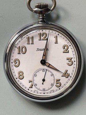 Silvana Schweizer Taschenuhr, Gold, 5cm