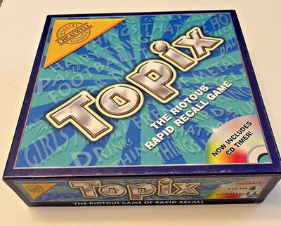 Topix: The Rapid Recall Board Game By Cheatwell Games UK Contents Factory Sealed