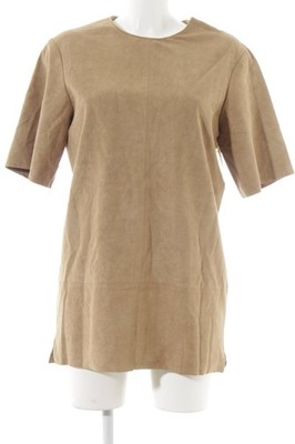 BLUSH TWIGGY Kurzarmkleid Damen Kleid Gr. DE 36 sandbraun schlichter Stil