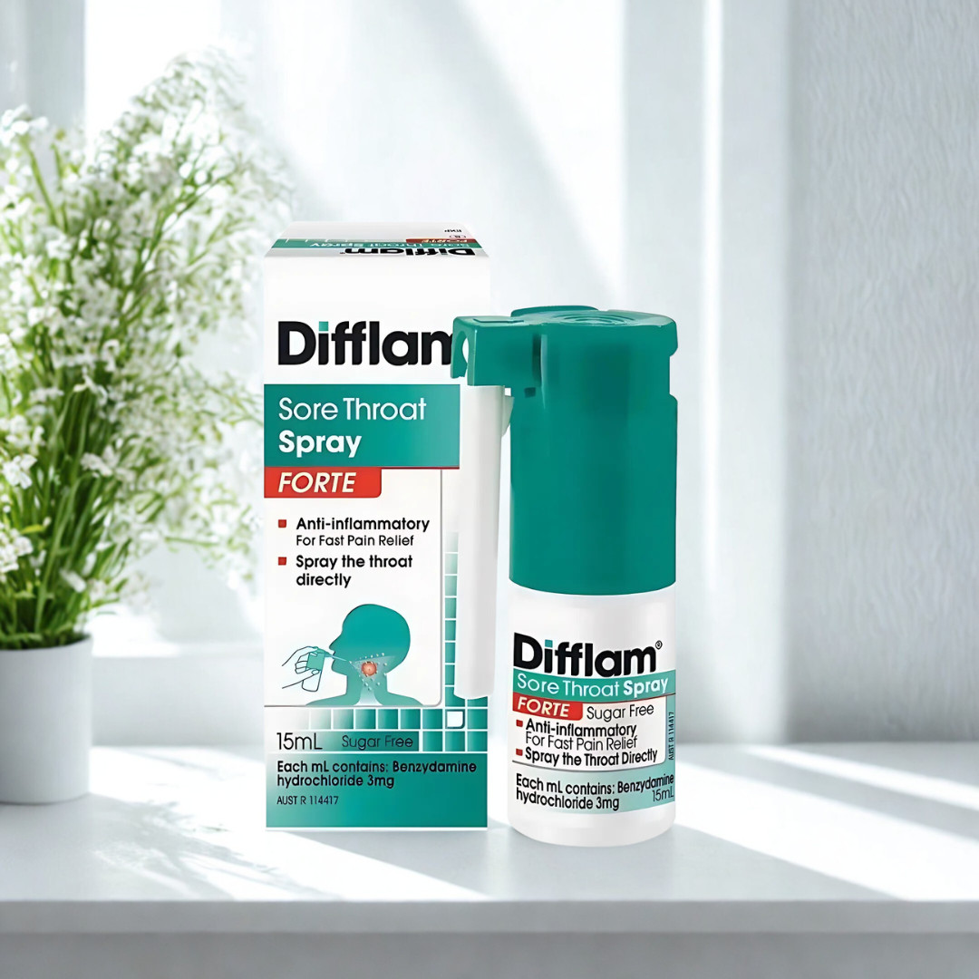 Difflam Forte Anti-Inflammatary SORE THROAT Mouth Ulcers SPRAY 15ml