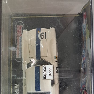 Jouef Evolution Ferrari 250 GT 1:43 Diecast White/Blue Serie Legende Case