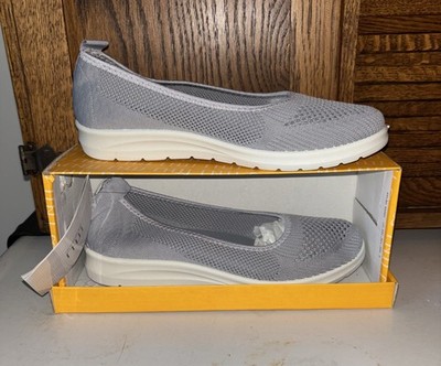 Musshoe Silver Mesh Comfort Shoes Women s 9 New In Box
