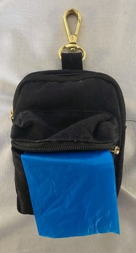 Waste Bag Dispenser And Treat Pocket Leash Accessory Zippered Dog Poop Clip