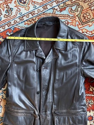 Vintage Armani Collezioni Mens Lambskin Leather Jacket Coat | eBay