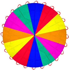 Parachute 13Ft/ 16.4Ft/ 20Ft - Kids Play Gymnastics Parachute with Handles for G