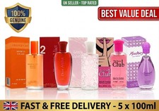 5x Women's Perfume Bundle Set 100ml Eau de Parfum Spray Fragrance Job Lot