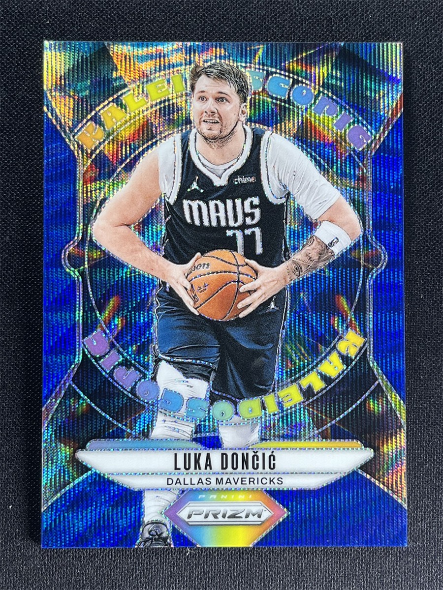 2024-25 Panini Prizm Basketball Luka Doncic #14 Kaleidoscopic Blue Wave /175