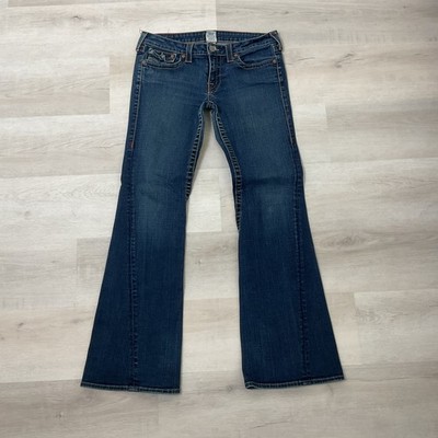 True Religion 503 Bootcut Low Rise Medium Wash Jeans 99 Percent Cotton Size 31