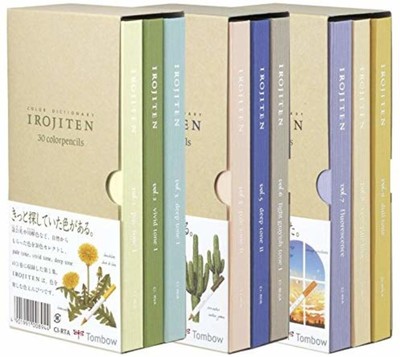 Tombow Irojiten Farbstifte mit Emaille-Finish - Packung mit 3 einzigartigen Sets Kostenloser Versand NEU