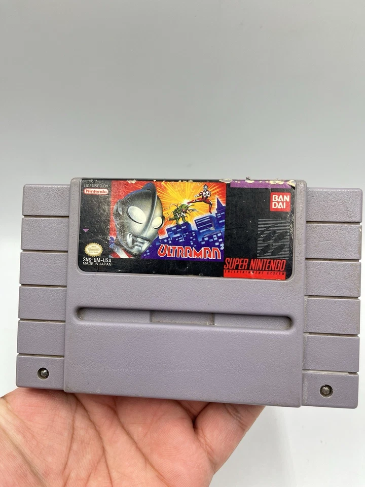Ultraman (Nintendo SNES, 1991) Authentic Cart Only Tested and Working - Image 2 of 4