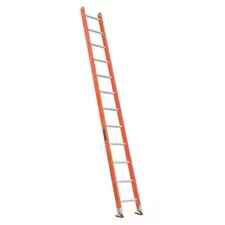 Louisville Fe3112 12 Ft Overall H, Straight Ladder, Fiberglass, 12 Steps,