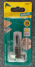 Wolfcraft 3302000 &Oslash; 35 mm Zylinderbohrer,  F&uuml;r station&auml;re Bohrungen in Weichholz