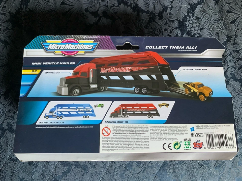 Micro Machines Truck Mini Vehicle Hauler Bisarca Porta Auto - Immagine 3 di 3