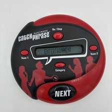 Catch Phrase Handheld Electronic Family Party Game Red Black A4625 Hasbro WORKS