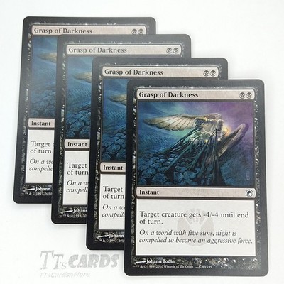 Grasp of Darkness x4 Playset 4x MTG Magic the Gathering Scars of Mirrodin SOM