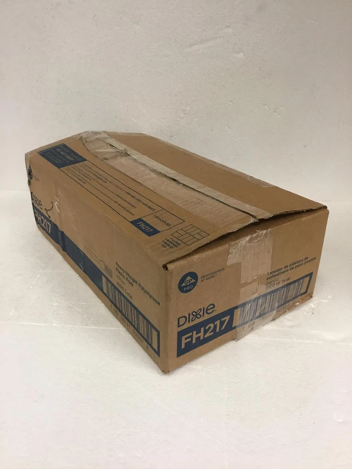 NUEVA horquilla de plástico de poliestireno pesado Dixie FH217 1000/caja ENVÍO GRATUITO Foto 3 de 4