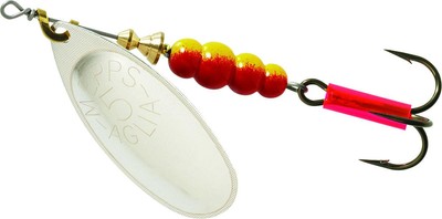 Mepps B5 S Aglia In-Line Spinner 1/2 oz Plain Treble Hook Silver