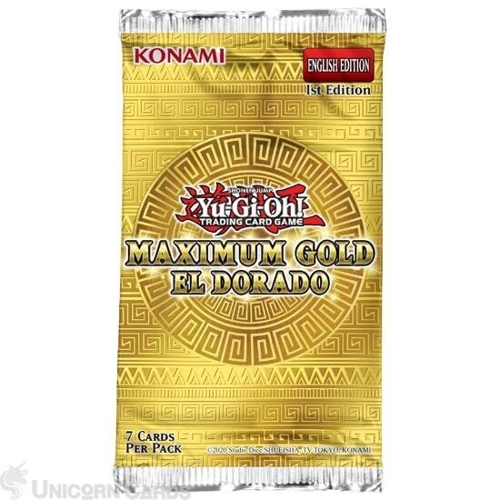 YuGiOh! Maximum Gold: El Dorado 1st Edition Booster Pack x1