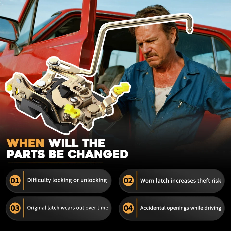 Trava de trava de porta dianteira esquerda para Toyota Pickup 4Runner LN85 LN106 88-96 6932089119 - Imagem 4 de 4