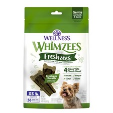 Wellness WHIMZEES Freshzees Natural Dog Dental Treat, Soft Chews, Freshens Br...